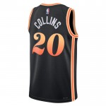 Maillot NBA Atlanta Hawks John Collins 20 Nike 2022-23 City Edition Noir Swingman - Homme